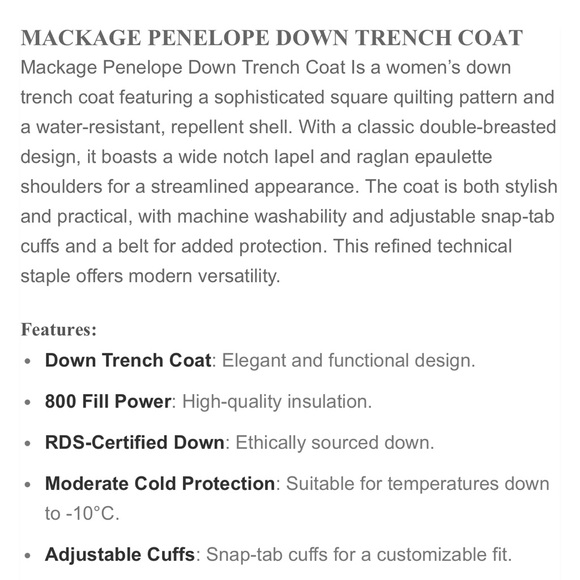 Mackage Down Coat - Picture 6 of 7